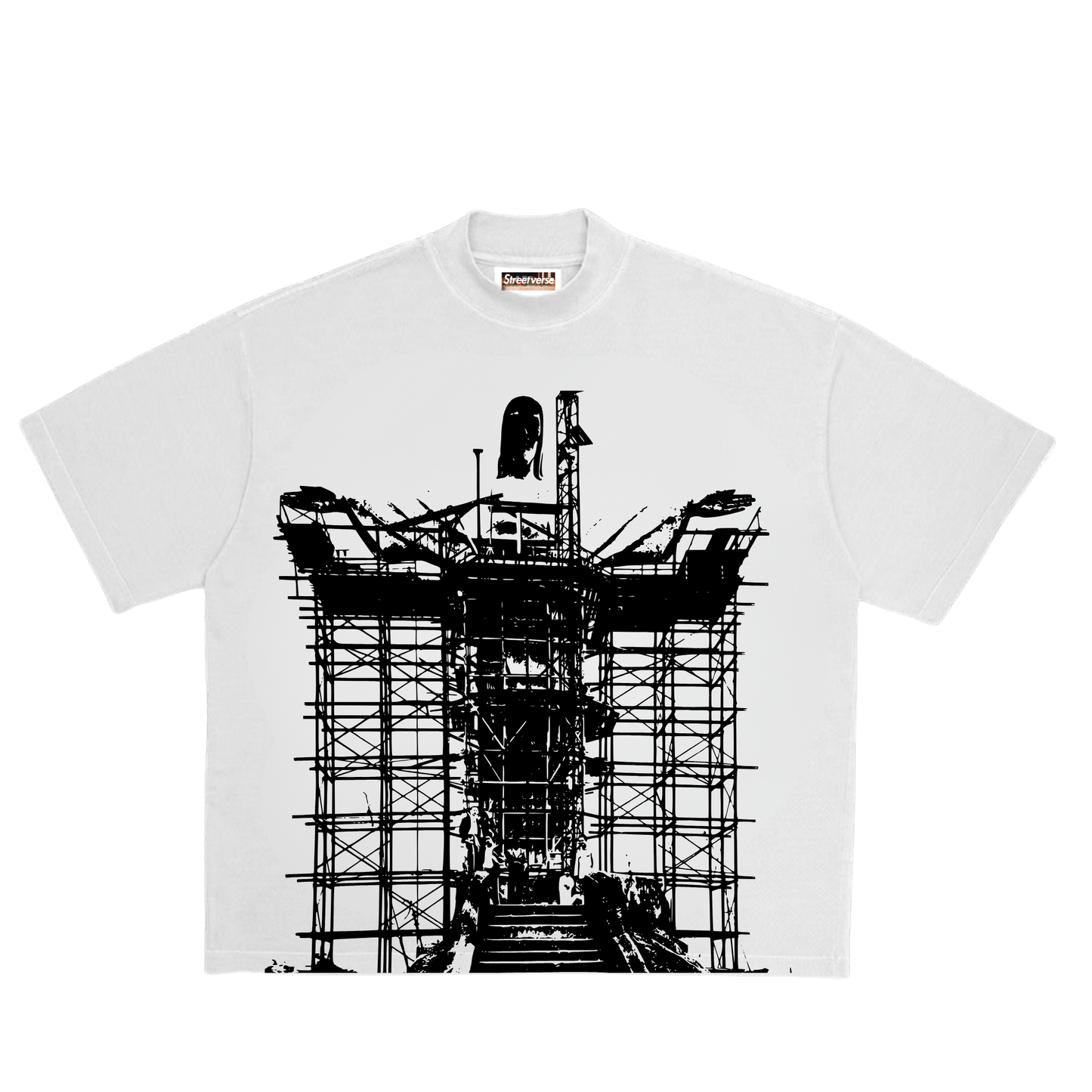 Camisa Cristo Redentos em construção