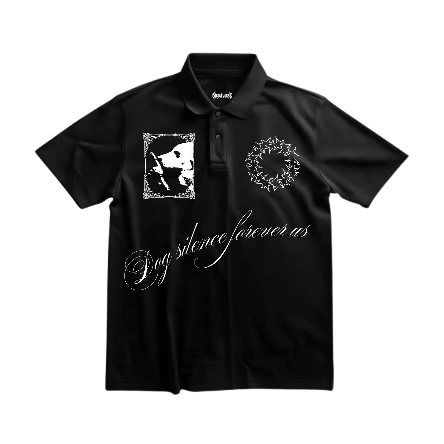 Camisa polo Dog silence forever us