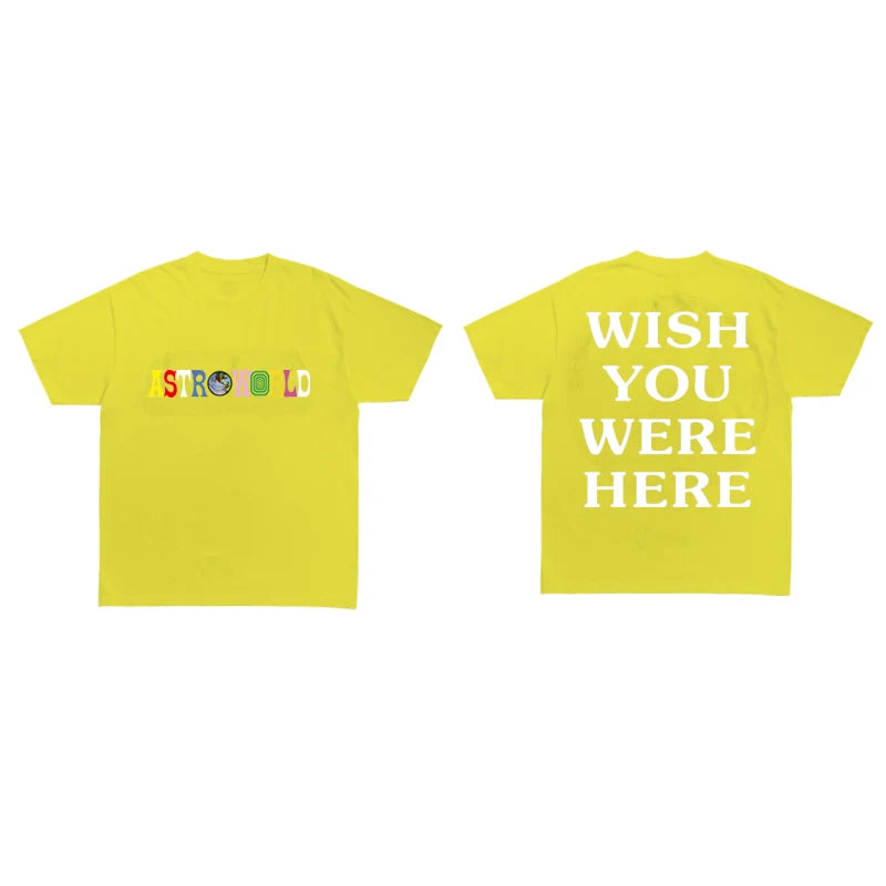 Camisa Astroworld Travis Scott “Wish you were here”