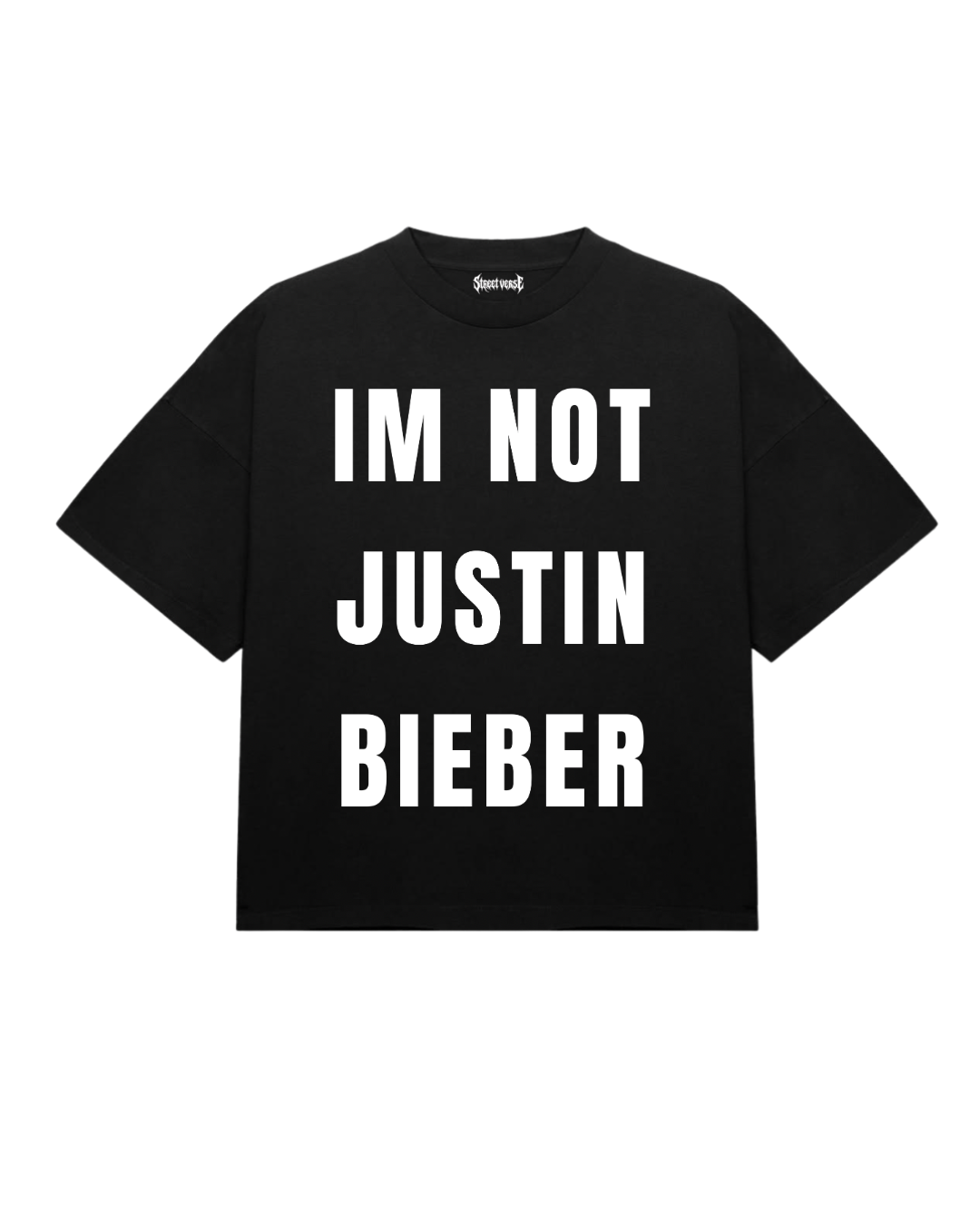 Camiseta im not justin bieber