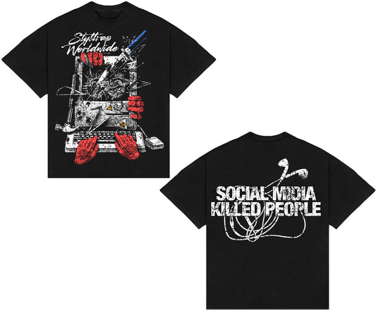 Camisa Social mídia Killed people