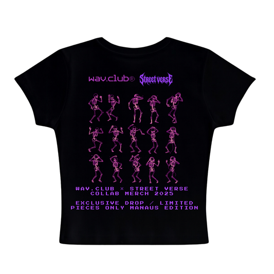 Camisa baby tee wav.club