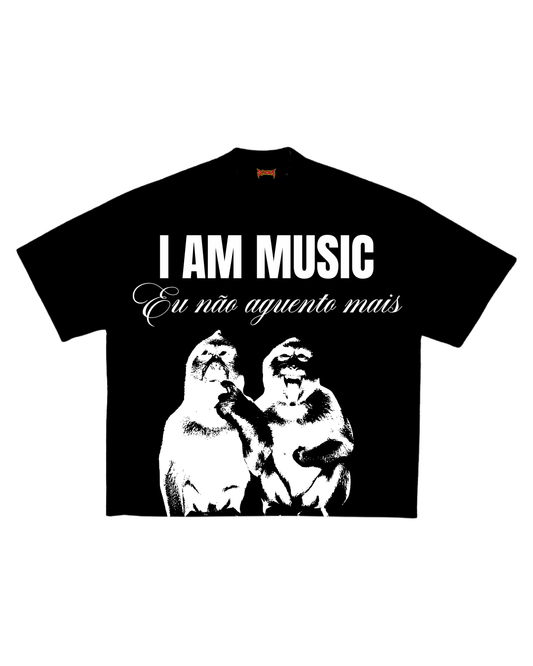 Camisa I am music eu não aguento mais