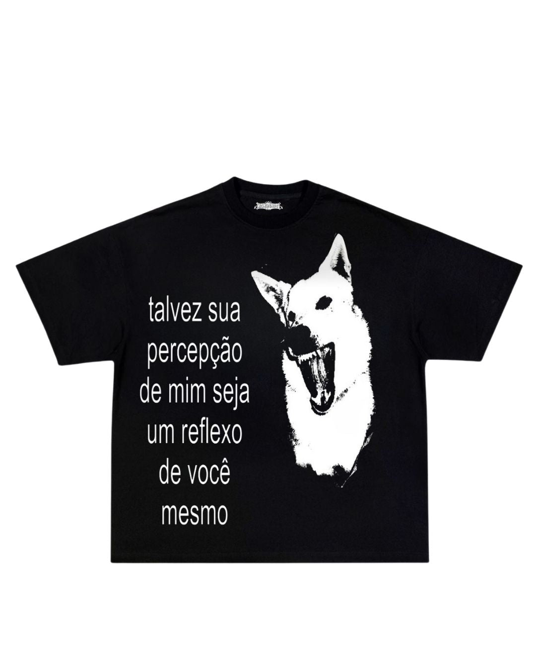 Camisa talvez sua percepção de mim seja um reflexo de você mesmo
