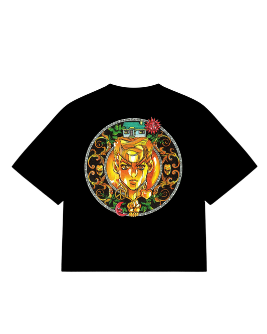 Camiseta oversize jojo bizarre adventure golden