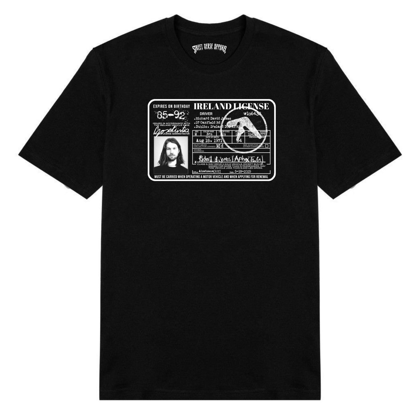 CAMISA APHEX TWIN RICHARD'S DRIVER'S LICENSE