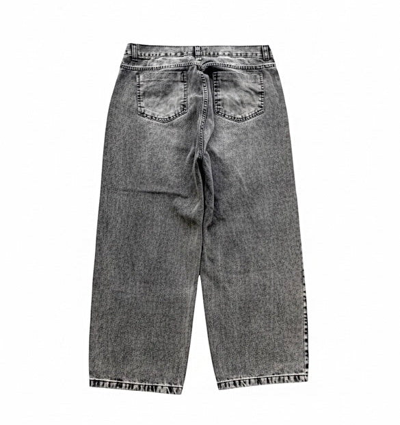 Calça Baggy Feel estonada cinza