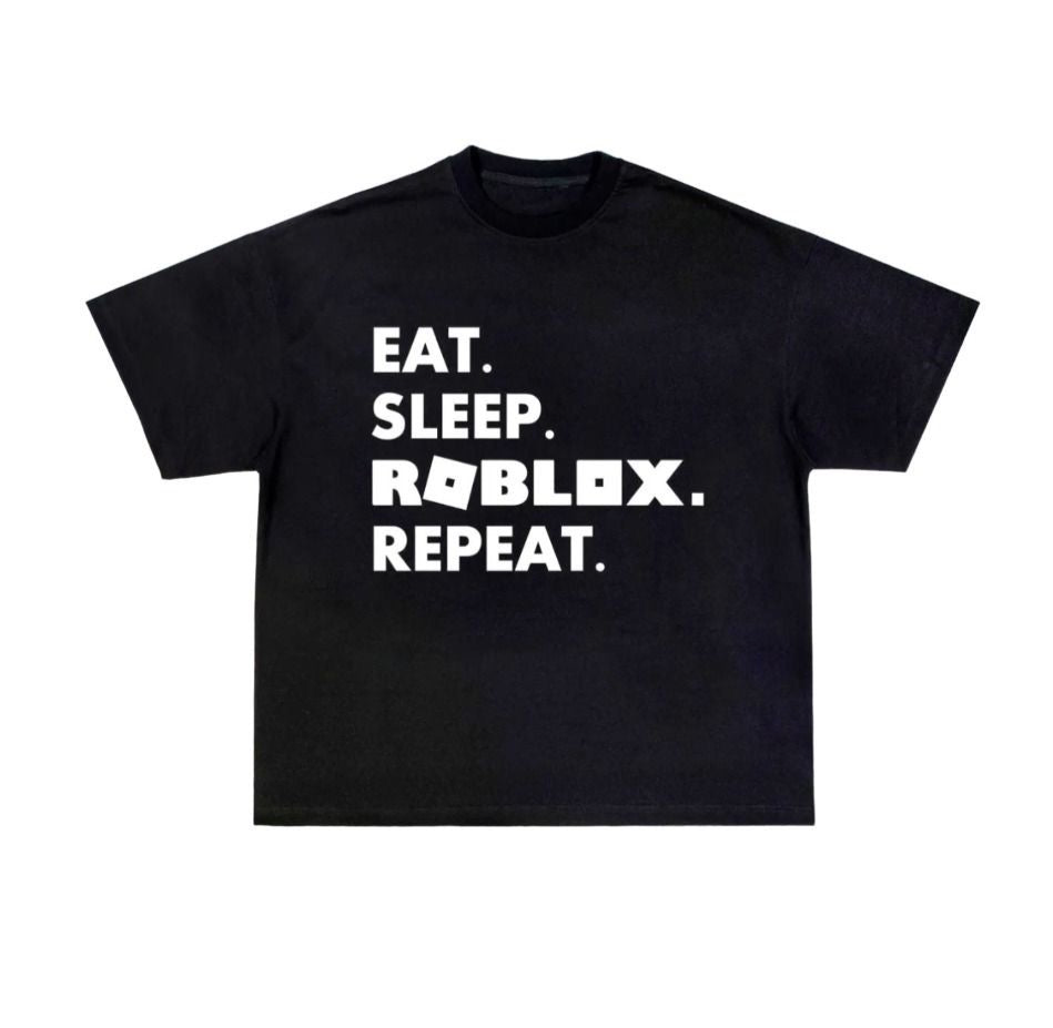 Camisa Eat, Repeat, Roblox