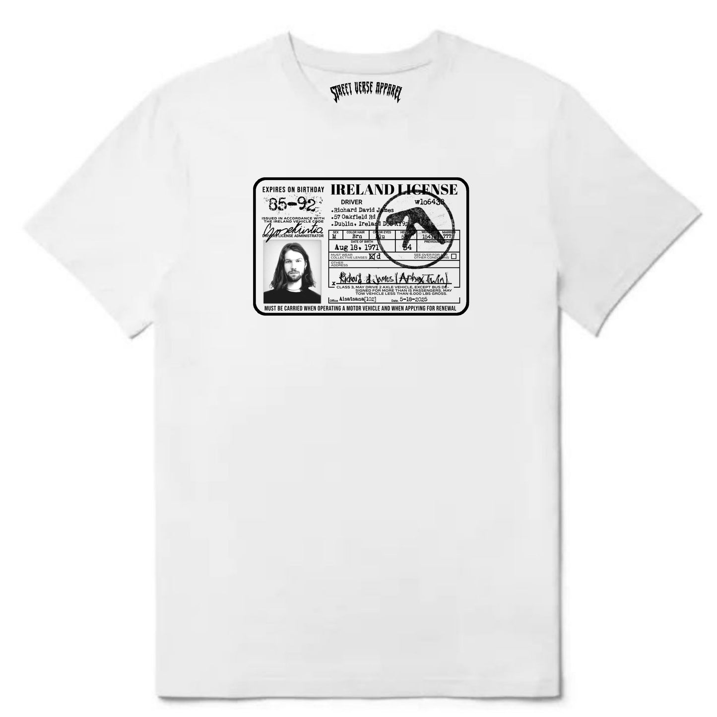 CAMISA APHEX TWIN RICHARD'S DRIVER'S LICENSE