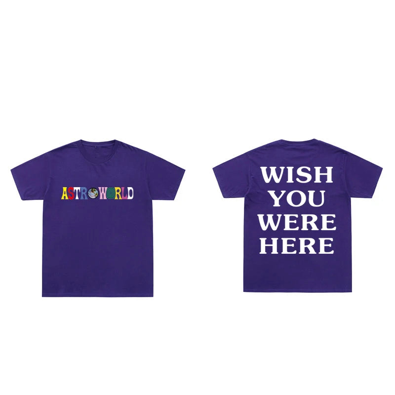 Camisa Astroworld Travis Scott “Wish you were here”
