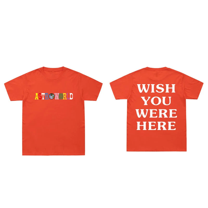 Camisa Astroworld Travis Scott “Wish you were here”