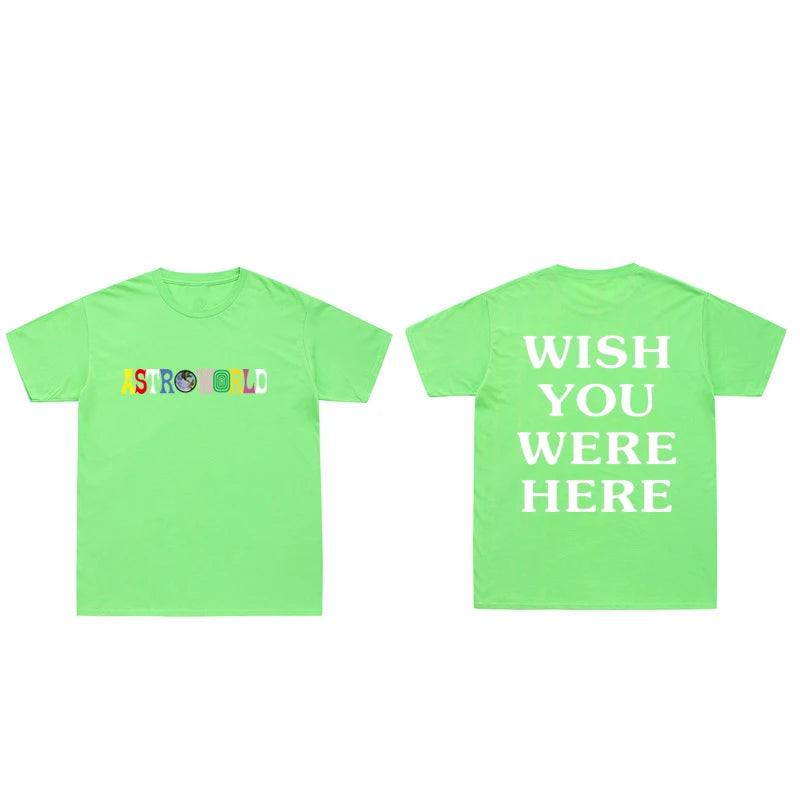 Camisa Astroworld Travis Scott “Wish you were here”