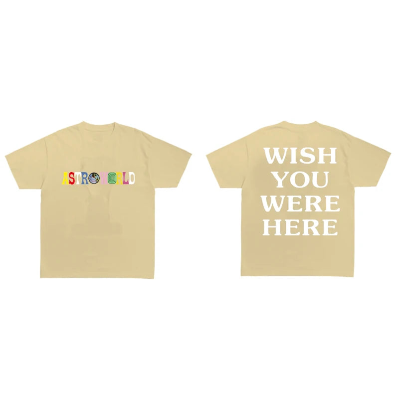 Camisa Astroworld Travis Scott “Wish you were here”