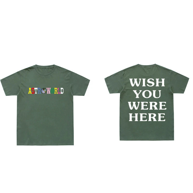Camisa Astroworld Travis Scott “Wish you were here”