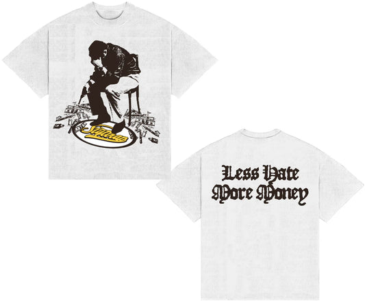 Camisa Less hate more money