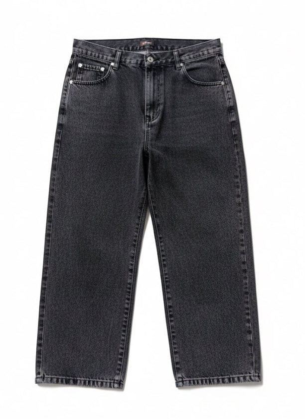 Calça Baggy Jeans preta estonada