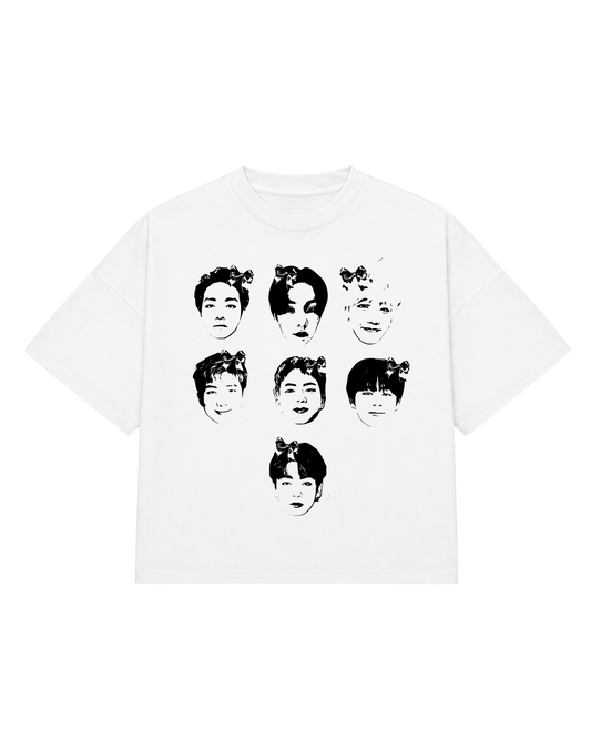 Camiseta Oversize Bts group face